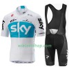 Fietskleding Dames (Fietsshirt + Korte Koersbroek) 2018 Team Sky N001